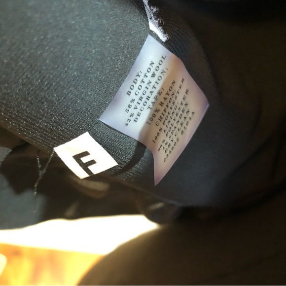 Ann Taylor Virgin Wool Blend Tweed Black White Gray Blazer Jacket w/ Floral 8 - Picture 9 of 11